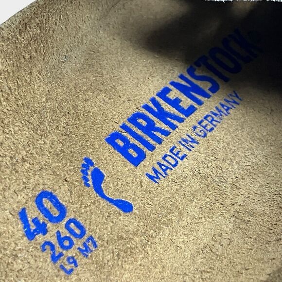 Birkenstock Clogs Mens 7 Iron Oiled Leather Soft Footbed Comfort Made In Germany - Picture 3 of 12